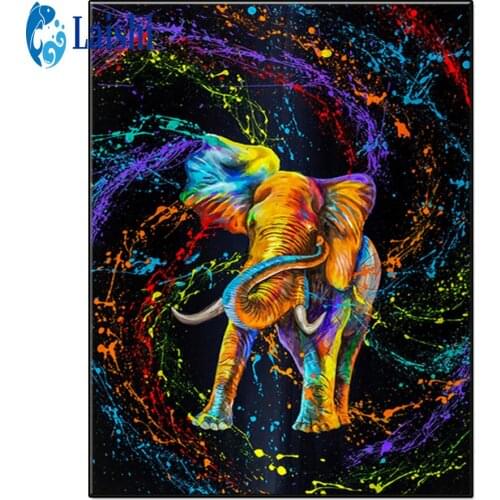 Diy Doodle animal art, elephant Diamond Painting Cross Ctitch Kits Diamond art crystal Mosaic Embroidery Painting New Year Gift