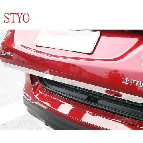 STYO Stainless Steel Car Rear tail door bottom tailgate Trunk Lid Tail Gate trim For Chevrolet Equinox 2017 2018
