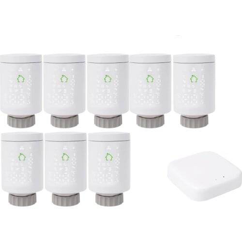 Tuya Wifi ZigBee Thermostatic Radiator Actuator TRVThermostat Programmable Alexa Voice & Phone APP Remote Control HY368