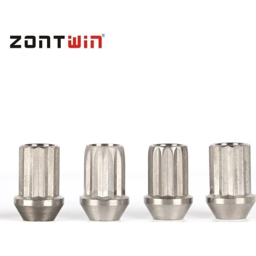 Titanium alloy lightweight forged outer 12-angle wheel anti-theft nut 12*1.25/12*1.5