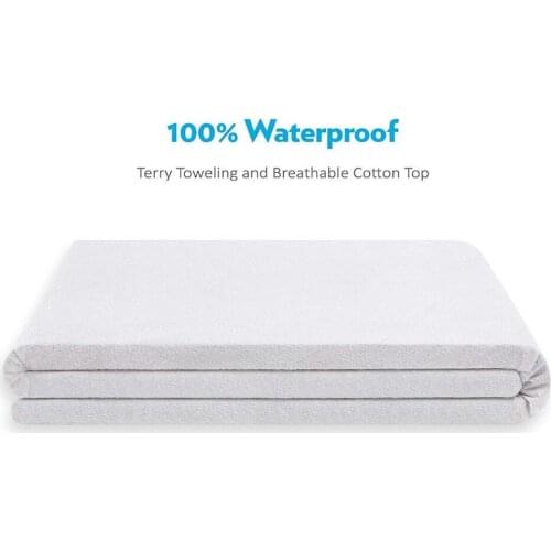 180X200cm Waterproof Mattress Cover Terry Cloth Mattress Protector Sheet Elastic Bedding Set Bed Cover Offer Drop Shipping