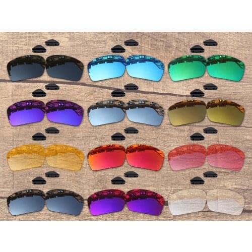 Vonxyz 20+ Color Choices Polarized Replacement Lenses & Black Nose Pads for-Oakley Triggerman OO9266 Frame