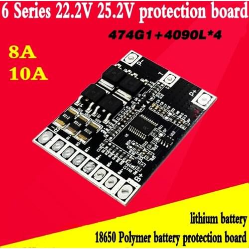 6S 10A 22.2V li-ion BMS PCM battery protection board bms pcm module for 18650 lithium ion li battery