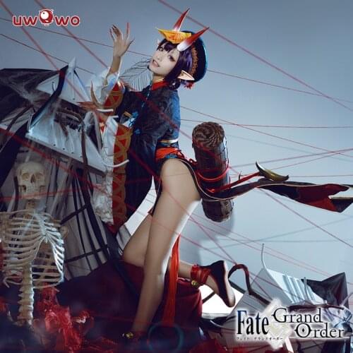 Uwowo Fate Grand Order Shuten-douji Cosplay Zombie Shuten Costume Anime Halloween Outfit Women Sexy Ghost Clothing Lingerie