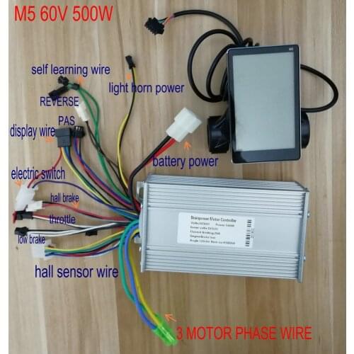 LCD Display24v36v48v60v&BLDC Controller 400w-1200w For Electric Scooter Bike Tricycle Motorcycle MTB Part Dashboard Speedometer