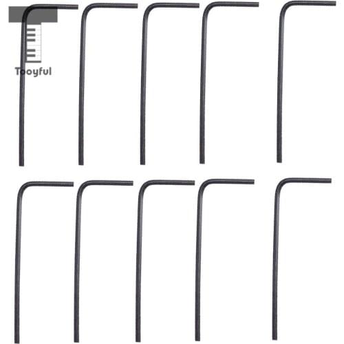 10 Pieces Iron Saddle Bridge Hexagonal Wrench Spanner 1.5mm for Electric Guitar/Bass Replacement Parts