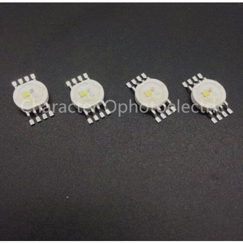 20PCS RGBW (RGB+W) 4*3W 12W LED Lamp Emitter Diodes For Stage Lighting High Power LED 45mil Epistar LED Chip