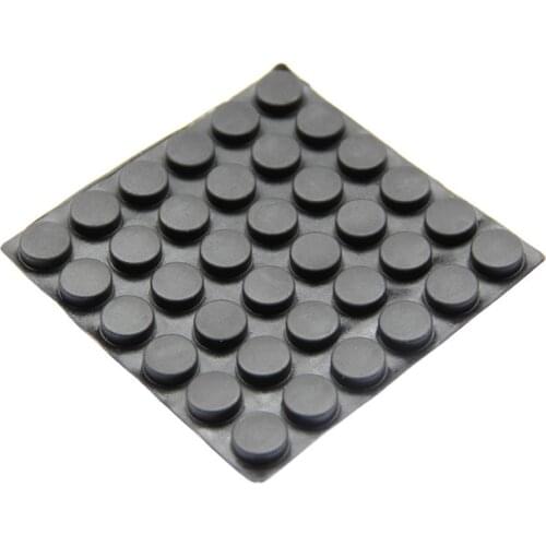 36PCS 15mm x 1-5mm clear anti slip silicone rubber plastic bumper damper shock absorber 3M self-adhesive silicone feet pads