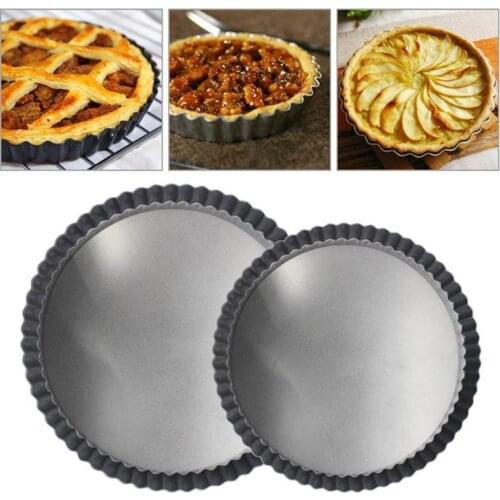4/6/8 Inch Non Stick Pie Pizza Cake Pan Tart Mold Removable Bottom Baking Pastry Mould Round Bakeware