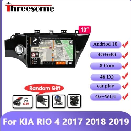 8 Core Car Radio For KIA RIO 4 2017 2018 2019 10" Android 9.0 RDS GPS Navigation carplay Multimedia Video Player DSP Carplay