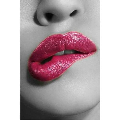 Diamond embroidery Sexy red lips woman DIY diamond Painting Cross Stitch kits Home decor Mosaic pattern wall sticker gift G370