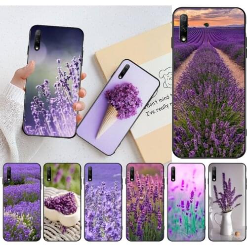 Purple Flowers Lavender Phone Case For Huawei Nova 6se 7 7pro 7se honor 7A 8A 7C Prime2019