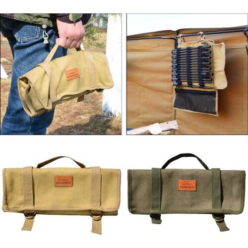 Tent Poles Holder Stake Peg Storage Bag Camping Stake Peg Storage Bag Trekking Awning Canopy Camping Accessories