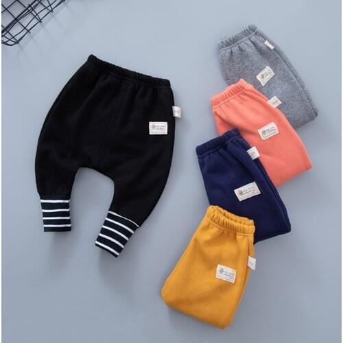 Cute cartoon Baby pants 2020 new style boys girl high waist protection belly children toddler newborn infant trousers cheap