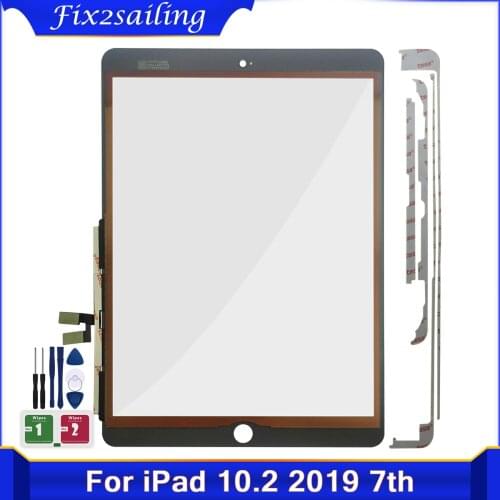 For iPad 7 10.2 2019 7th Gen A2197 A2198 A2200 Touch Screen Digitizer Sensor Outer Glass Panel Replacement