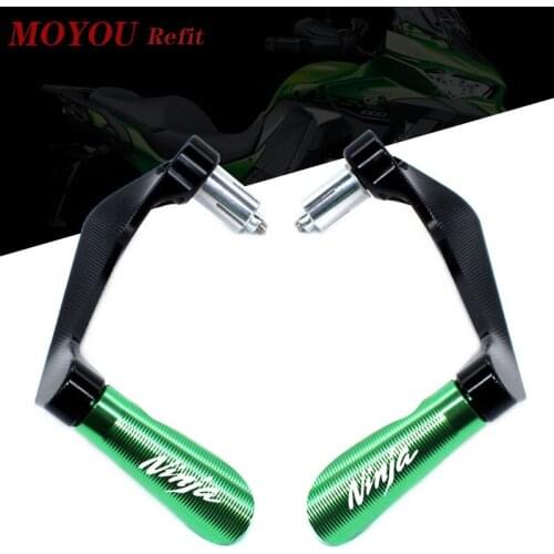 For KAWASAKI NINJA 250 300 400 650 NINJA650R ZX-6R ZX-10R Motorcycle CNC Handlebar Grips Brake Clutch Levers Guard Protector