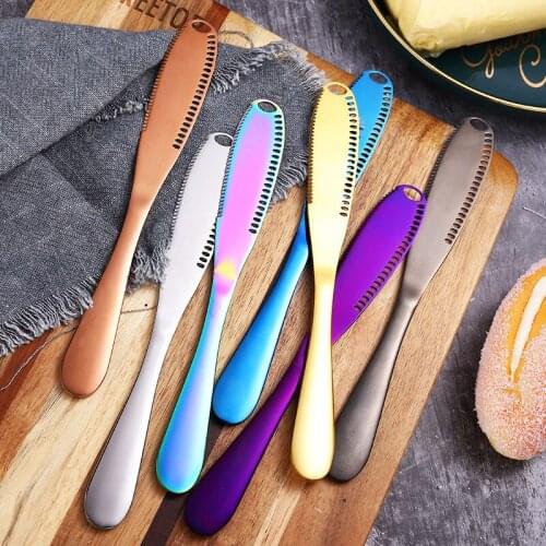 Stainless Steel Butter Knife Cheese Dessert Jam Spreaders Cream Knifes Utensil Cutlery Dessert Tools for Toast Breakfast Tool