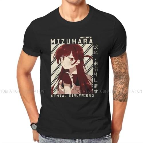 Rent a Girlfriend Manga Mizuhara Tshirt Classic Punk Mens Clothes Tops Large Cotton O-Neck T Shirt
