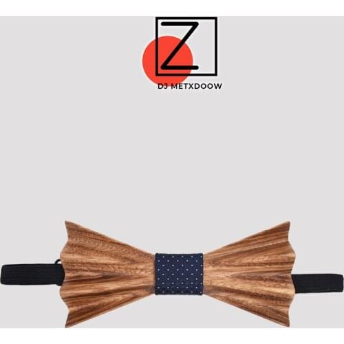 Hot Fashion 3D W Type Men Wooden Bow tie Event Hardwood Wood Bow Tie For Men Butterfly Neck Ties krawatte Gravatas Para Homens
