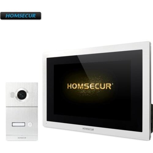 HOMSECUR 4 Wire AHD Video Door Entry Phone Call System with Aluminium Alloy Camera 170 Degree BC121HD-1S+BM114HD-S