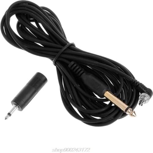PC Sync Cable 3.5mm 6.35mm Plug to Male Flash Cord Light Trigger Photography 5m J21 21 Dropshipping