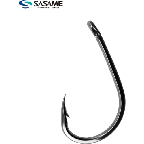 Japan SASAME Carp Fishing Hooks High Carbon Steel Barb Carp Fish Curve Shank Barbed Crank Catfish Circle Carp Live Bait Hook