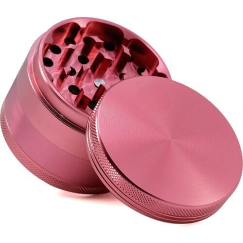 High Quality 4 Parts 63MM Aluminum Alloy CNC Spice Mill Tobacco Herb Grinder for Smoker As Smoking Accessory Crusher wholesale