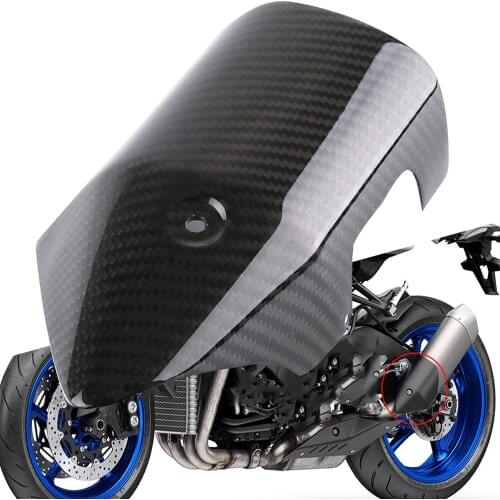 MT10 Carbon Fiber Exhaust Muffler Pipe Heat Shield Guard Cover For Yamaha MT-10 MT10 MT 10 FZ10 Motorcycle Accessories