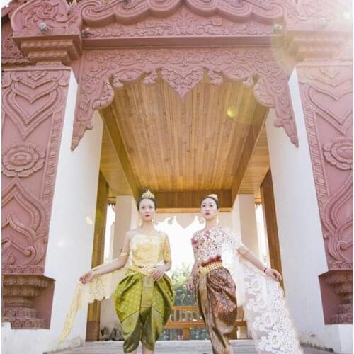 Dai Princess Outfit Thai clothing Water Splashing Festival costume women activity marketing work clothes welcome clothing summer