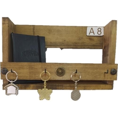 Hma Decorative Wood Key Chain Strap and Decorative Rack