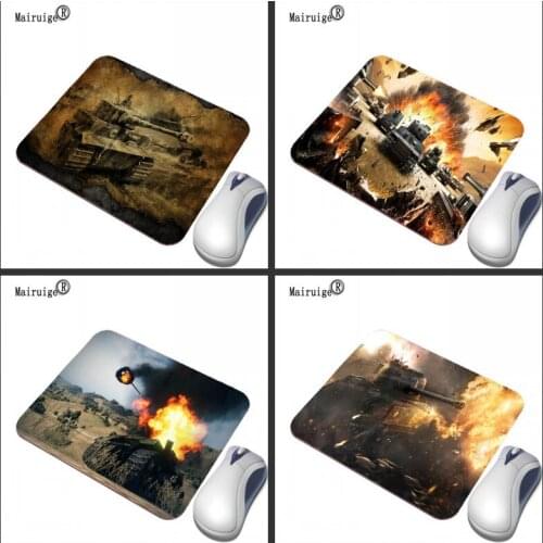 Mairuige2018 New Tank World Pattern Print Game Mouse Pad Rectangular Rubber Non-slip Computer Desk Mat Can Be Used As A mat