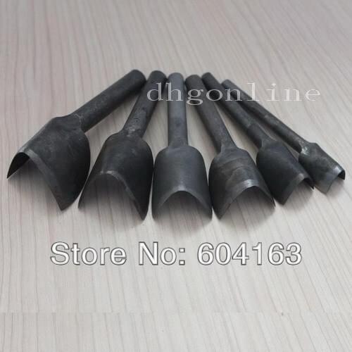 One set V shape Leather Craft Belt Strap Wallet End Punch for Guy Handwor 15mm 20mm 25mm 30mm 35mm 40mm v