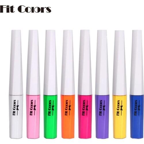 1pcs Luminous Color Liquid Eyeliner Eye Make Up Super Waterproof Long Lasting Quick-drying Rainbow Painted Eye Liner