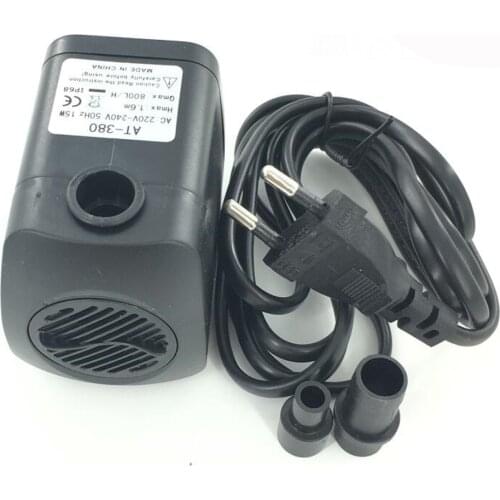 15W AT-380 Centrifugal Pumps Submersible Water Pump for Garden Fountain Fish Tank Aquarium Pond Hydroponics 220V 800L/H Hmax