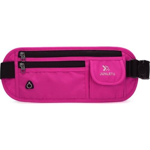 Anti-Thief Waist Bag Sports Pack Zipper Multi-Functional Outdoor Shoulder Slant Earphone Hole Chest Bag