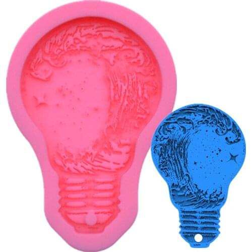 Super Glossy Electric Light Resin Mold, Craft Keychain Silicone, Mould for DIY Necklace Jewelry Epoxy Crafting Z102