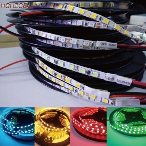 DC12V 4mm LED Strip Lights 9 color Not Waterproof SMD 2835 5m 600LED 120L/m brightness Light Tape Flexible Led strip white/Warm