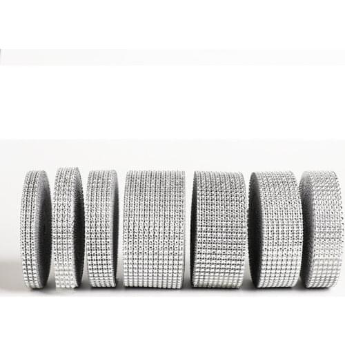 2cm 4cm 6cm Color Crystal Diamond Imitate Net Drill Mesh Ribbon Motif Rhinestones Crafts Loose Rhinestones Tulle DIY Decorations