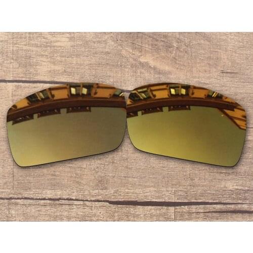 Vonxyz Bronze Mirror Polarized Replacement Lenses for-Oakley Oil Drum Frame