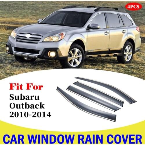 Weather shield Car-styling Car Awnings Shelters Window Visors Sun Rain Shield Covers Accessories For Subaru Outback 2010-2014