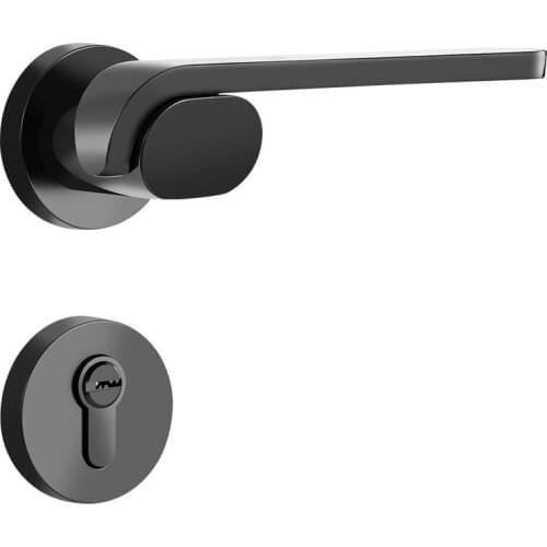 1Set Interior Solid Wood Door Lock Body of American Modern Minimalist Bedroom Home Split Lock Door Handle Lock Doors GF66