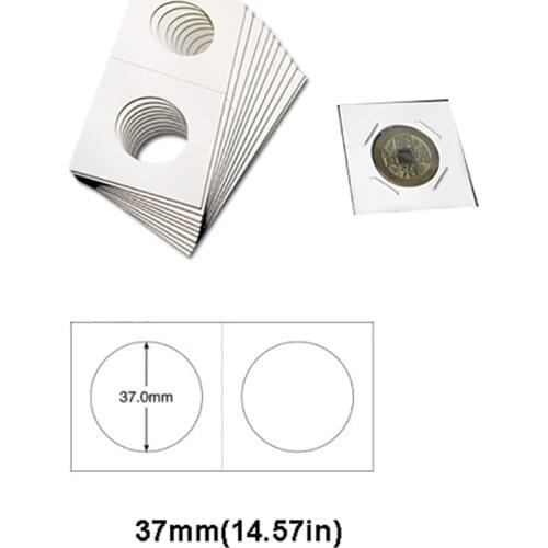 100boxes/Set Protective Coin Paper Clip Collecting Money Penny Storage Case 17.5-40mm Sizes Coin Holders Cover Case Storage