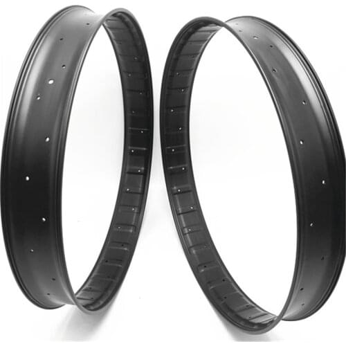 Free shipping fat bikes tubeless rims 80x25mm width 26er carbon fat bike rims carbon Ultra-light bike fat rims 590g