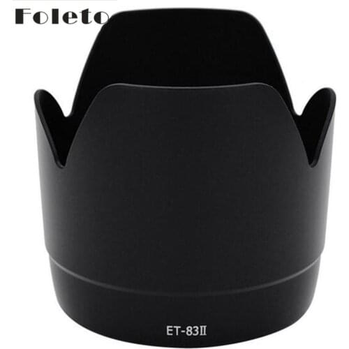 Foleto ET-83II ET83 II Camera Lens Hood Petal Flower Lens Hood Bayonet Mount for Canon EF 70-200mm f/2.8L USM Black