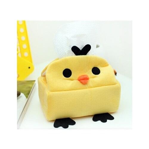 Lovely blush tissue box beautiful tissue case yellow chicken design Free shipping