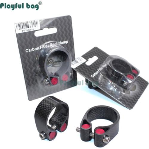 Playful bag 3K Carbon Fiber LightWeight Bicycle Seat Clamp / Buckle Road Bike Moutain Bicycle Seat Tube Clamp Bike Parts FA03