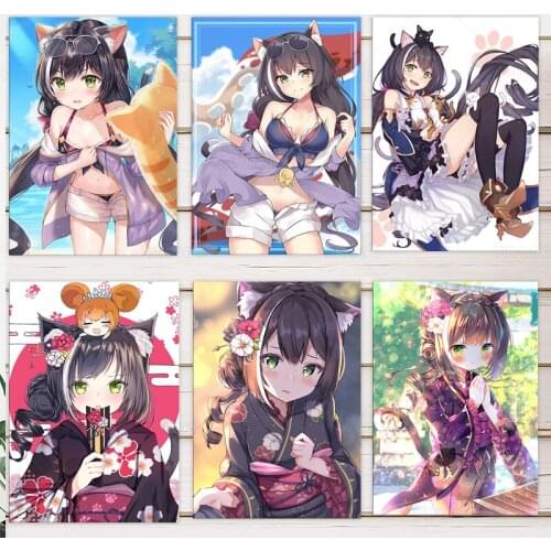 Princess Link Re-Diving Kyaru Retro Poster Canvas Painting Anime Posters Wall Decor Posters Wall Art Picture Home Decor