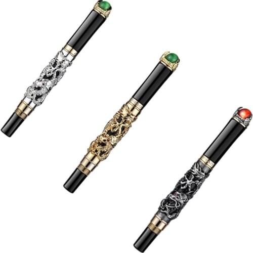 JINHAO Golden Dragon King Play Pearl 0.7mm Nib Rollerball Pen Black / White / grey/ For Choice Office Business Best Gift
