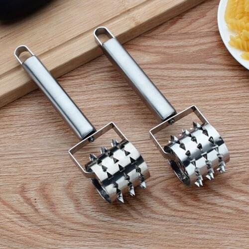Kitchen artifact stainless steel meat hammer steak hammer rolling tender meat punch hole punch household kitchen gadgets