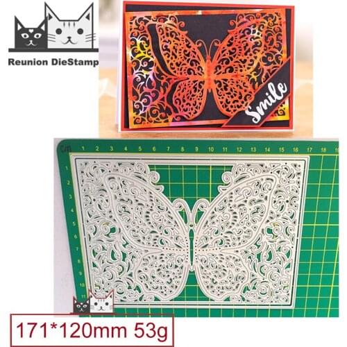 Metal Cutting Dies Butterfly Hollow Frame Cut Die Mold Card Scrapbook Paper Craft Knife Mould Blade Punch Stencils